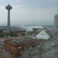 ホテルから見たスカイロンタワー