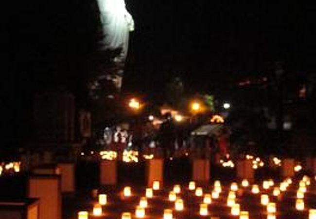 高崎観音山ろうそく祭り 万灯会