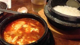 スンドゥブチゲがいっぱい