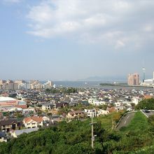 福岡タワー方向の眺め