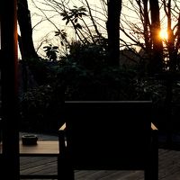 談話室から見た夕日