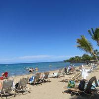 ホテル前のビーチ