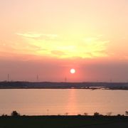 最高の夕陽が見られる