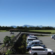 遠くに見える阿蘇山☆お釈迦様が仰向けに寝ているみたい！