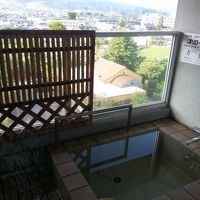 バルコニーの露天風呂です。