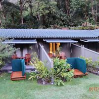 テラスでくつろげました