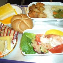 ビジネスクラス機内食