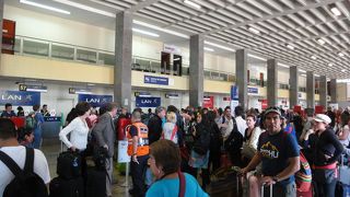 夕方の飛行機のチェックインはお早めに