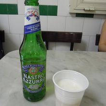 イタリアビールと共に