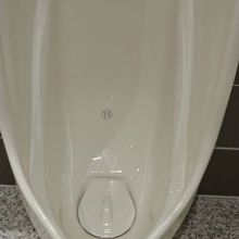 ドーム内男子トイレの的はボール