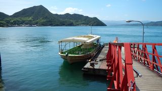 チケットは、道の駅よしうみいきいき館で、乗り場は、いきいき館から歩いて５分くらいの所です