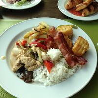 朝食。ビュッフェ形式です