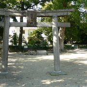 桓武天皇が使った杉の箸を神社の場所に立てたとされる杉ヶ本神社