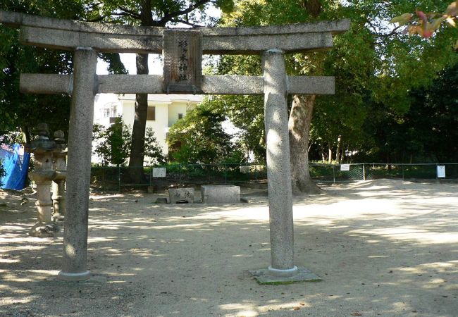 桓武天皇が使った杉の箸を神社の場所に立てたとされる杉ヶ本神社