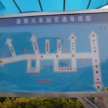 駅前バス停の見取り図