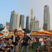 パダン広場からの高層ビル群