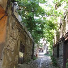 こんな感じの路地が続きます。