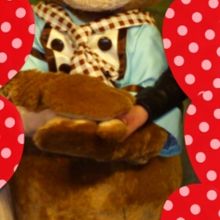 ダッフィーと記念撮影