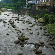 長湯温泉街を流れる川