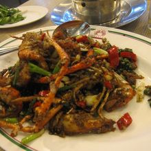 エビの胡椒炒めみたいな。ちょっと辛い