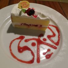 記念日特典のプチバースディデザート