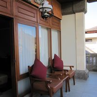 ツインルームのテラス（角部屋）