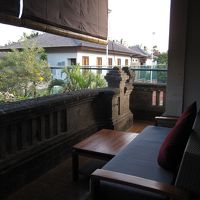 ダブルルームのテラス（角部屋）