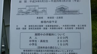 残念　工事中！