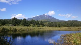 宗谷本線から、礼文島から、利尻空港発着のフライトから眺められる壮大な山　～　利尻富士　～