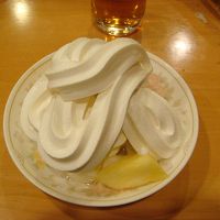 デザートにソフトクリームも腹いっぱい