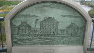 ミュンヘンの名所の銅板画がはめ込まれている