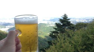 東京を一望しながらのビールは最高！！