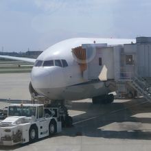 千歳空港に向かうANAの飛行機に搭乗しました。