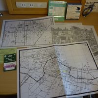 フロントでくれる地図とお風呂のカードキー