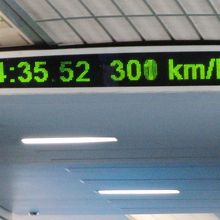 この時間帯の最速は３００キロ。ちょっと残念。