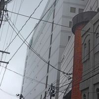 台風でひどい雨の日だった