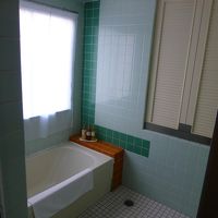 一軒家のような広い浴室です．