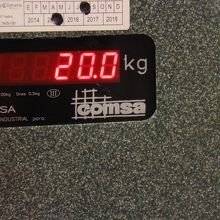 荷物のマックスは２０?でした