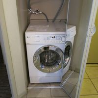 ランドリーがついています。LG製でちょっと使いにくかった。