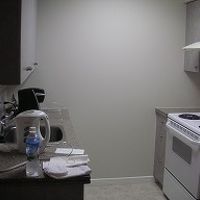 キッチン　左手にコーヒーメーカー