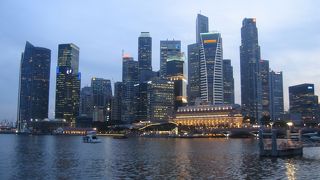 ビル群が夕日に映えてきれいでした