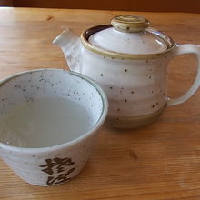 そば湯もなかなか洒落ていました