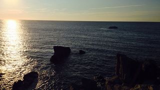 日本海に沈む夕日がきれい