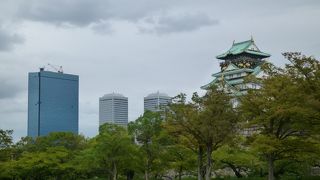 ここから見る大坂城が一番！