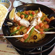 パエリヤ　ちっちゃかった