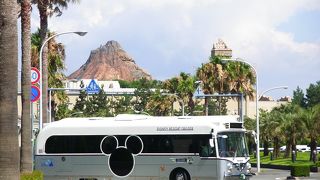 この角度ですとバスも火山も見られます　　　勿論無料です。