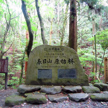 世界遺産石碑。