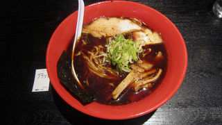 京都駅で富山ブラック。