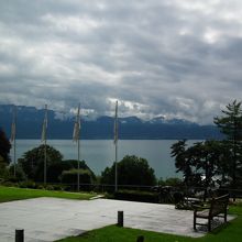 博物館よりのレマン湖の眺め