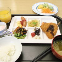 朝食バイキングの一部